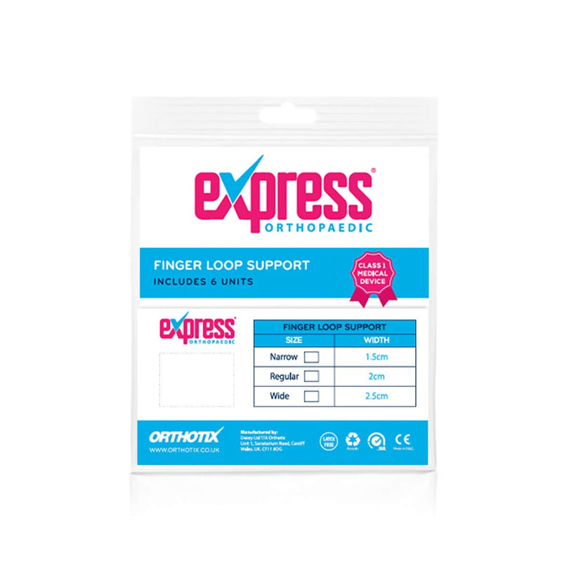 Express Orthopaedic® - Medically Approved Finger Loop Support/Buddy Loop Straps - 6 Units - Regular Regular (Width:2cm) - BeesActive Australia