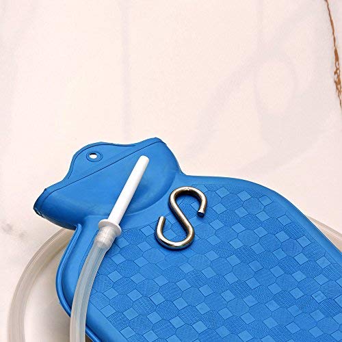 HealthGoodsEU - Rubber Enema Bag Kit (Blue) for Colon Cleansing with Silicone Hose (2 Quart, Open Top) - All Accessories Included - BeesActive Australia