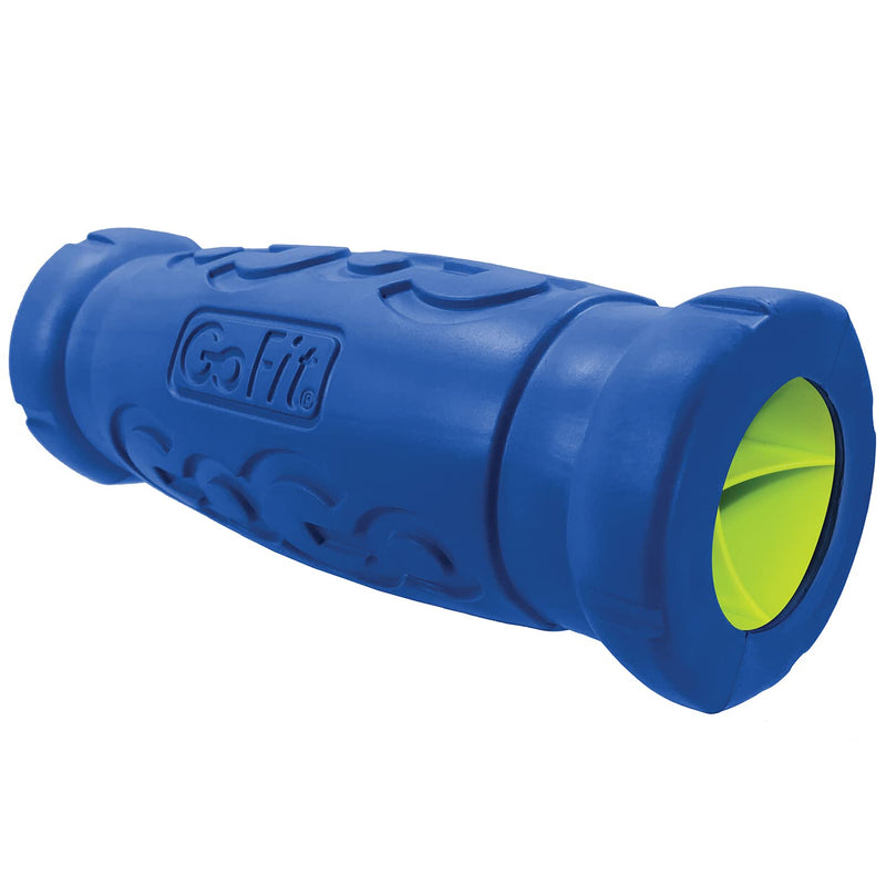 GoFit GF-BRL12 12-Inch Go-Size Barrel Roller with Massage Ball,Blue - BeesActive Australia