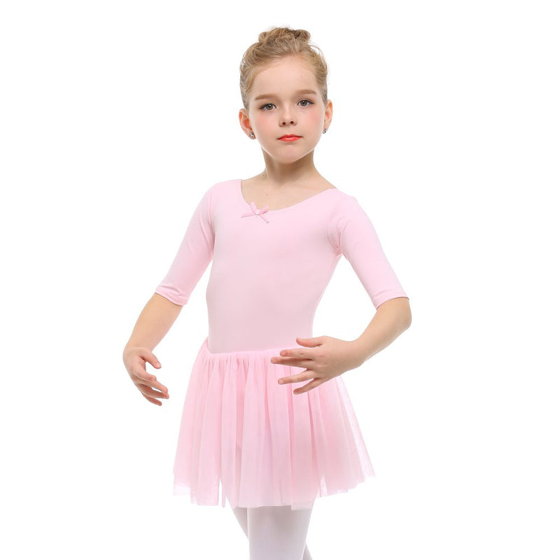 STELLE Toddler/Girls Cute Tutu Dress Ballet Leotard for Dance 2T Ballet Pink - BeesActive Australia