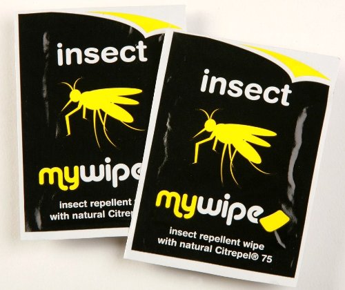 MYWIPE Individual Insect Repellent with Natural Citrepel 75® Wipes *New DEET Free Formula* (20) 20 Count (Pack of 1) - BeesActive Australia