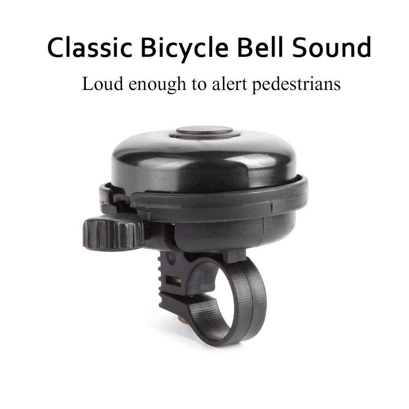 REKATA Bicycle Bell, Loud Sound Bike Bell for Adults Kids Girls Boys(Black, Left-Hand Use) - BeesActive Australia