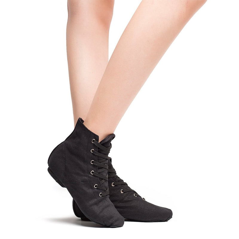 [AUSTRALIA] - MSMAX Jazz Dancing Sneakers Dance Practice Boots 9 Narrow Black 