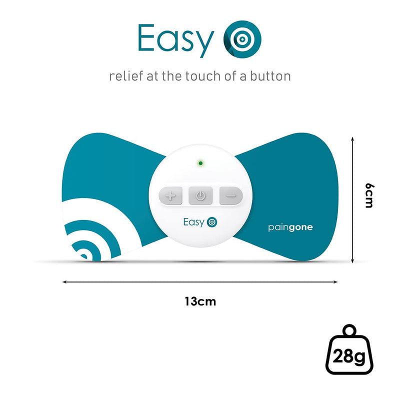 Paingone Easy - Wearable Effective Pain Relief | Wireless TENS Machine for Back, Arms, Legs and Shoulder Pain | Portable TENS Machine for Pain Management | Drug-Free Treatment | 2 Year Guarantee 1 Count (Pack of 1) - BeesActive Australia