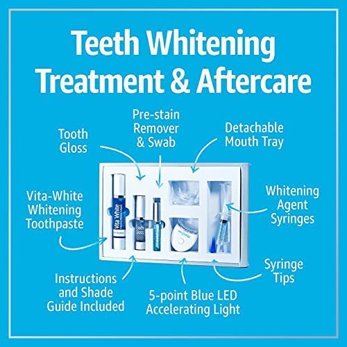 Smile Science Harley Street - Professional Teeth Whitening Treatment- Whitening Kit & Aftercare - Up to 8 Shades Whiter - Vegan Teeth Whitening Kit - Rapid Results - All-in-One Home Solution - BeesActive Australia