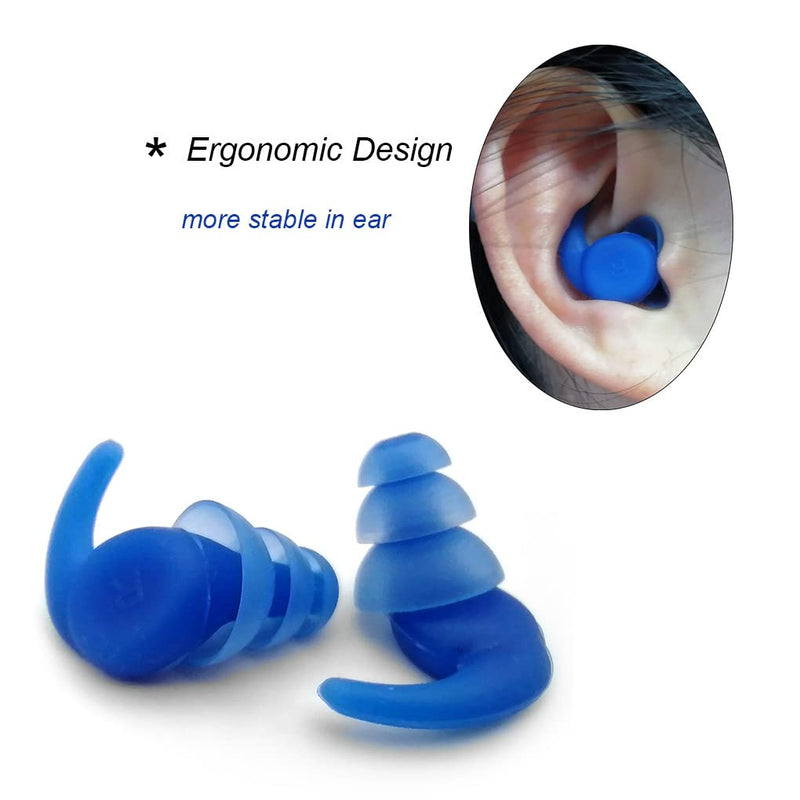 Zooshine Updated Swimming Ear Plugs Swimming Nose Clip for Adults Kids Protect Your Nose and Ears in Water,Set of 4 - BeesActive Australia