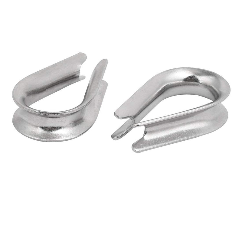 SamIdea 8mm 5/16 inch Wire Rope Chain Thimble for Boat Rigging, 304 Stainless Steel Rope Thimble Rigging (Pack of 10) - BeesActive Australia