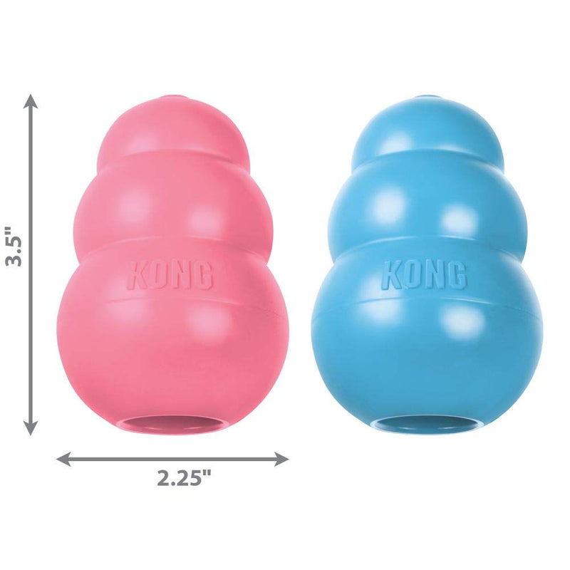 KONG - Puppy Toy Natural Teething Rubber - Fun to Chew, Chase and Fetch (Color May Vary) Medium Standard Packaging - BeesActive Australia