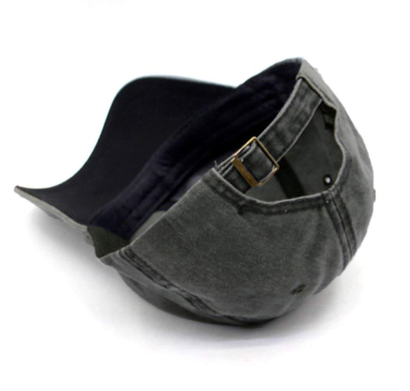 Unisex Vintage Washed Distressed Baseball-Cap Twill Adjustable Dad-Hat… A01-black - BeesActive Australia