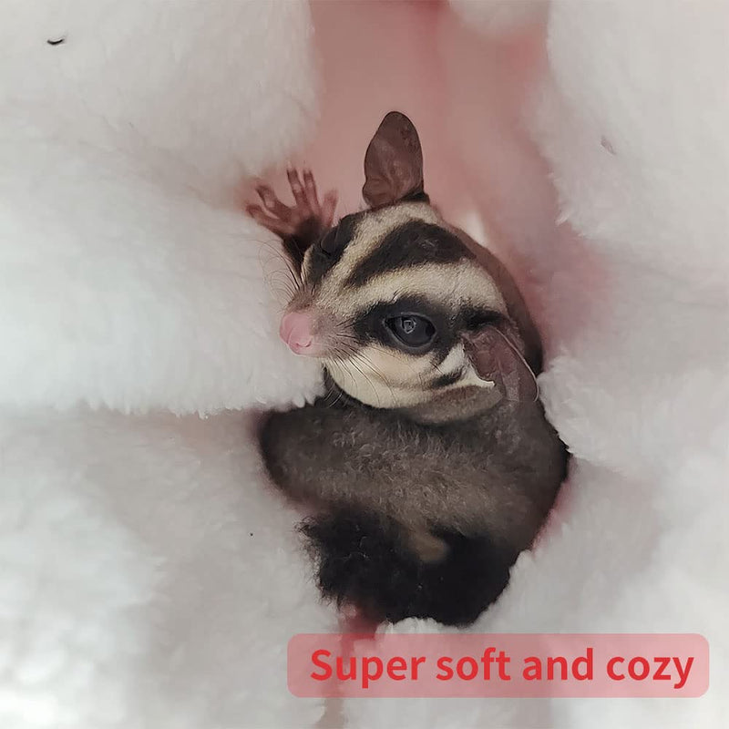 Oncpcare Hanging Tunnel for Small Animals, Hanging Hamster Toys, Sugar Glider Hammock Cage Accessories Bedding for Chinchilla Ferret Squirrel Guinea Pig Rat Playing Sleeping hammock+tunnel - BeesActive Australia