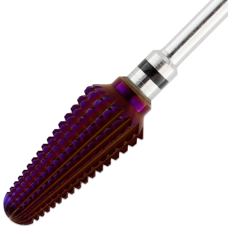 PANA Purple Tornado Nail Carbide Bit - Two Way Rotate use for Both Left and Right Handed - Fast remove Acrylic or Hard Gel - 3/32" Shank - Manicure, Nail Art, Drill Extra Coarse - BeesActive Australia