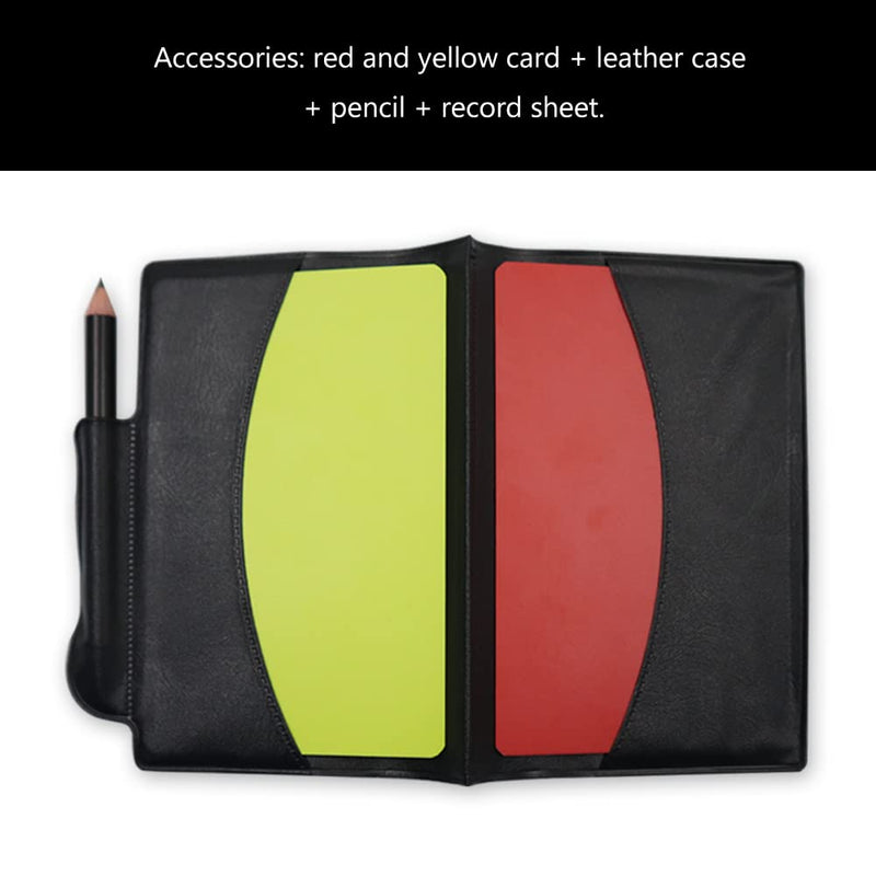 Chihutown Soccer Referee Card Sets, Warning Referee Red and Yellow Cards and Metal Referee Whistle for Game Sports, Soccer Football Penalty Card Wallet 3 - BeesActive Australia