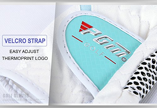 PGM Women's Golf Glove One Pair (4 Color Options), Improved Grip System, Cool and Comfortable blue X-Small - BeesActive Australia
