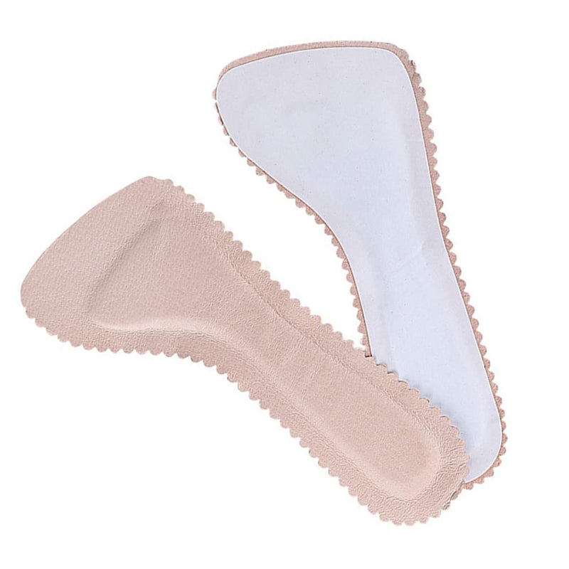 3pairs Shoe Flat Women Support Inserts Loose Pads, Forefoot Wearing Breathable Pumps Leather Cushion Heel, Fasciitis Absorbing Self Relief Latex Reusable Non Summer Anti- Slip Pads Pinkx3pcs 20X8.5cmx3pcs - BeesActive Australia