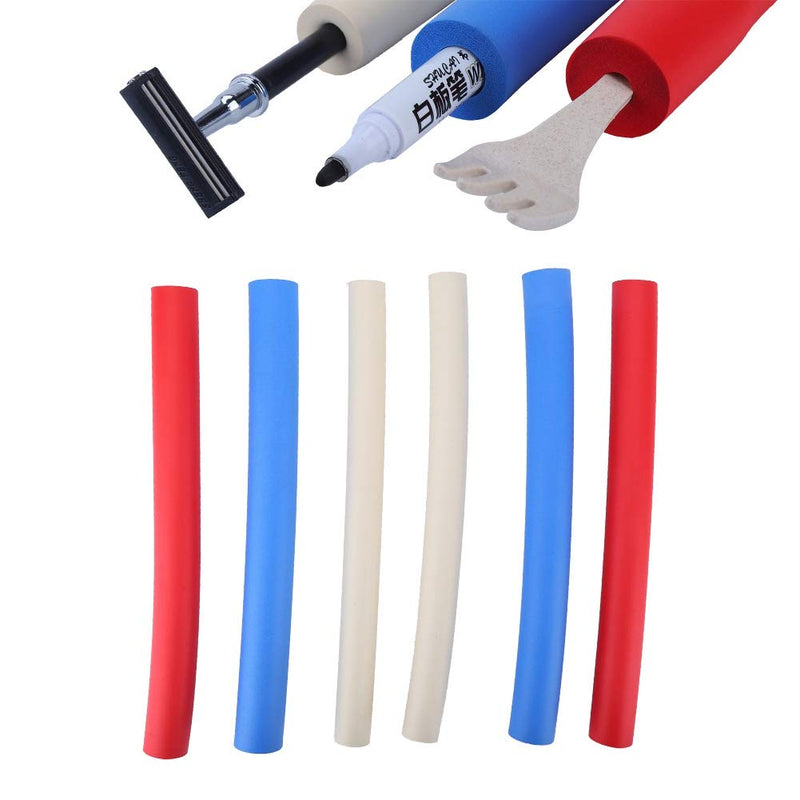 Foam Handle Sleeve, 6Pcs Non-slip Foam Grip Tubing Cover Utensils Pen Foam Grip Aid Tubing for Elderly Kids - BeesActive Australia