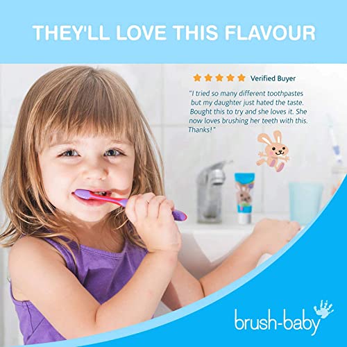 Brush-Baby Applemint Toothpaste for Babies & Toddlers | Stage 2-First Teeth | 0 - 36 months, 50ml - BeesActive Australia