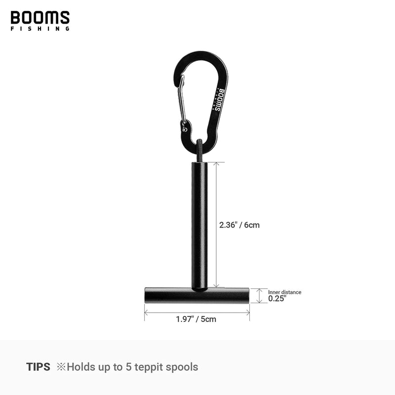 Booms Fishing SH1 Fly Fishing Tippet Spool Holder 2 Pack Black 2pcs - BeesActive Australia