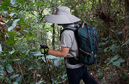 [AUSTRALIA] - Super Wide Brim Sun Hat-UPF50+ Waterproof Bucket Hat for Fishing, Hiking, Camping Dark Grey 