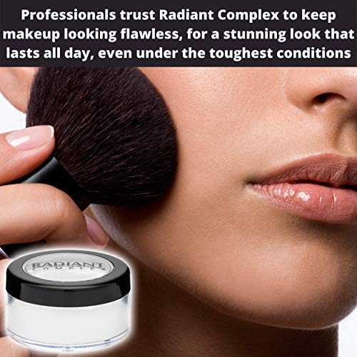 Radiant Complex Translucent Finishing Powder Applies over Primer and Makeup to Protect Your Palette, Control Oil and Preserve Your Contour or Preferred Professional Styling (1 - Pack) 1 - Pack - BeesActive Australia