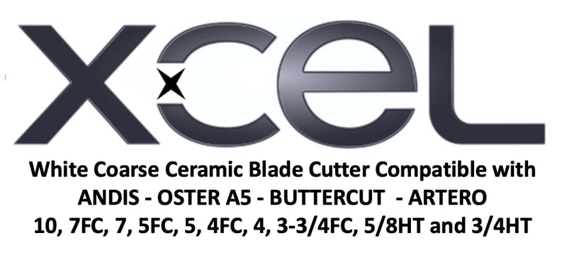 XCEL Ceramic Coarse Pet Replacement Cutter Blade Compatible with Andis, Oster A5 and Walh KM Series (2) - BeesActive Australia