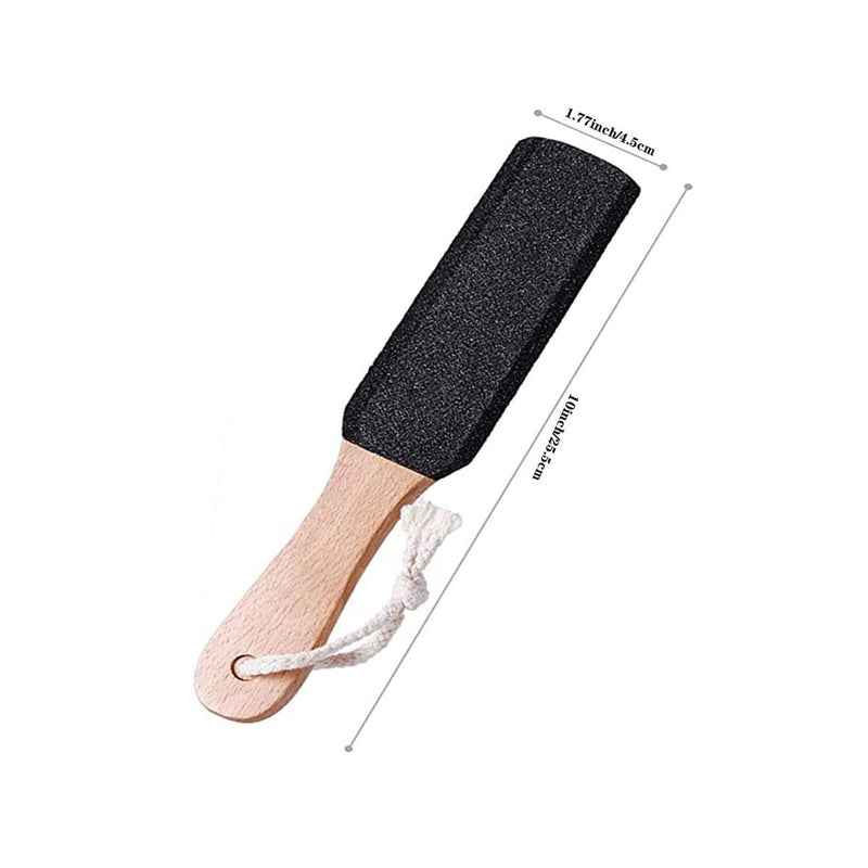 Natural foot pumice, hard skin remover for feet - foot scrub for removing dead skin - natural foot file and stratum corneum remover for removing skin keratin(black) (2 pcs foot files) 2 pcs foot files - BeesActive Australia