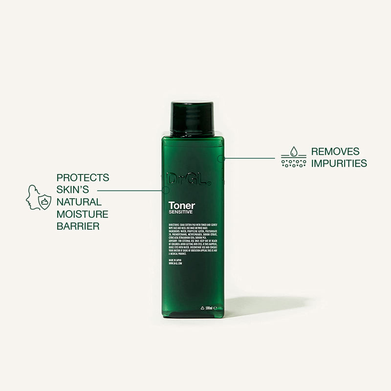 DrGL Toner Sensitive | Toner | Skin Care | pH-Balanced Toner | Facial Toner for Dry, Normal and Oily Skin Types | Fragrance Free Toner | 128 ml - BeesActive Australia