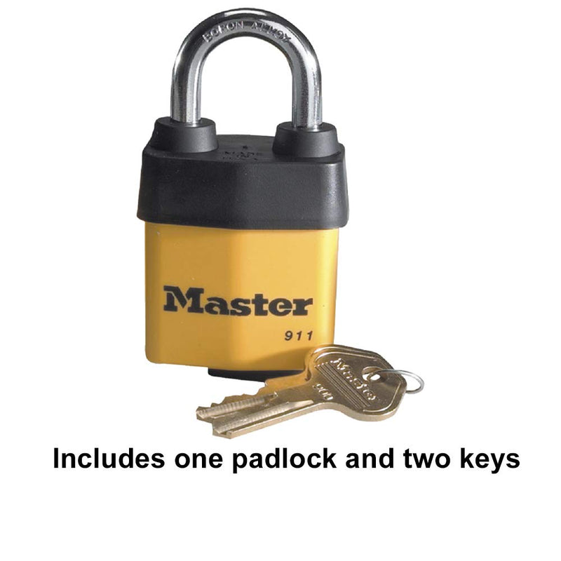 Master Lock 911DPF Heavy Duty Outdoor Padlock with Key, 1 Pack - BeesActive Australia