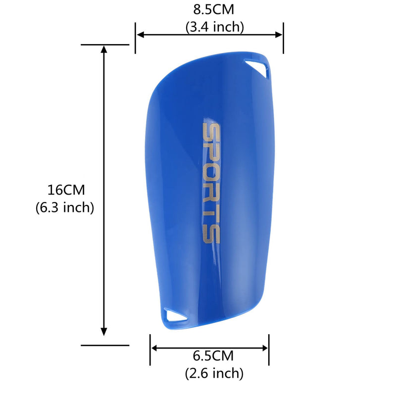 Soccer Shin Guards Kids Youth Over Knee Sleeves Shin Pads and Soccer Socks for 3-13 Years Old Boys and Girls for Football Games EVA Cushion Leg Carf Protection Reduce Shocks and Injuries Set of 2 Pairs Blue - BeesActive Australia