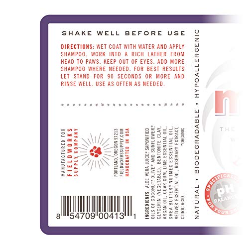 Moosh Natural Dog Shampoo – Promotes Healthy Hair, Coat and Skin. Helps Hot Spots, Dry Itchy Skin, Allergies. Pet Odor Eliminator – Grooming Shampoo. Shea Butter, Argan Oil, Aloe Vera, Bentonite Clay 1 Bottle - BeesActive Australia
