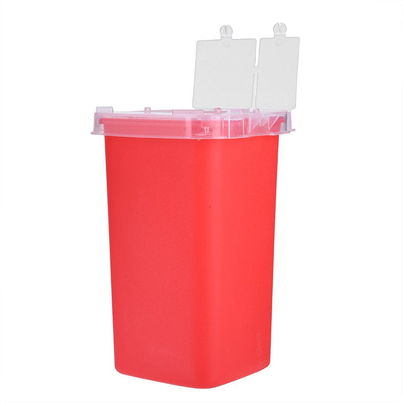 Sharps Bin Nikou Biohazard Needle,Tattoo Medical Plastic Sharps Container, Waste Box 1 Litre (Color : Red) - BeesActive Australia