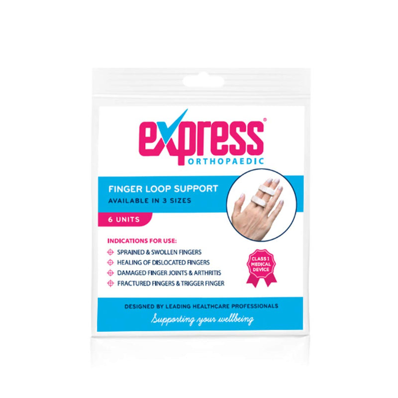 Express Orthopaedic® - Medically Approved Finger Loop Support/Buddy Loop Straps - 6 Units - Regular Regular (Width:2cm) - BeesActive Australia