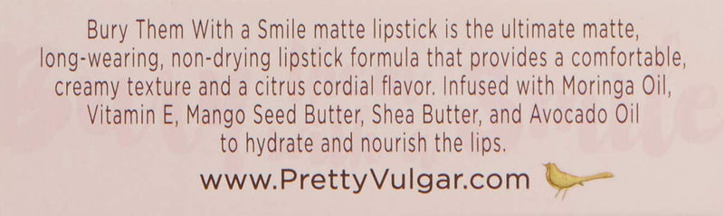 Pretty Vulgar - Bury Them With A Smile Matte Lipstick, Cruelty-Free (Mood Swing) - BeesActive Australia