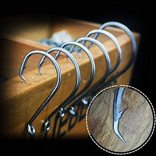 Circle Hooks Saltwater Carbon Steel Strong Live Bait Freshwater 160 High Size Point Catfish Fish Sport - BeesActive Australia