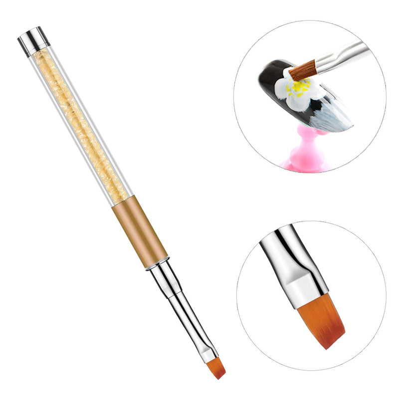 5 Pcs Acrylic Nail Brush Set Nail Gel Brush and 5 Pcs Nail Art Sculpture Pen Dual Tipped Carving Pen Brushes 10 - BeesActive Australia