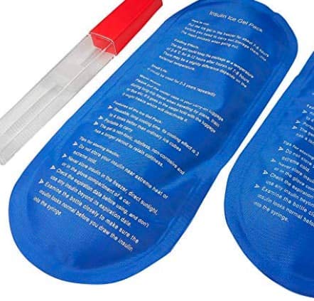 Travel Insulin Cool Bag by HEALUA- Diabetic Organizer Portable Medical Travel Cooler Case Pack with 2 X 48 Hour Extra Cool Reusable Ice Packs, Thermometer & Used Needle Pouch - Carry On Approved Size 1 Count (Pack of 1) - BeesActive Australia