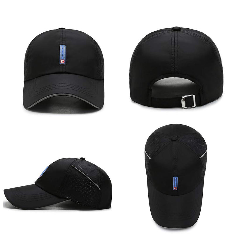 Croogo Quick Dry Sports Hat UPF 50+ Baseball Cap Embroidered Lightweight Outdoor UV Protection Sun Hats for Men Women Cp18-n-light Gray - BeesActive Australia
