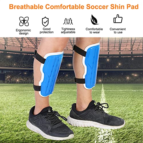 VGEBY 1Pair Soccer Shin Guard Soccer Shin Pad Perforated Breathable Soccer Shin Guards Blue - BeesActive Australia