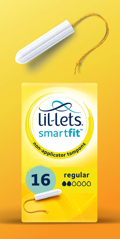 Lil-Lets Non-Applicator Regular Tampons X 96 | 6 Packs of 16 | Light to Medium Flow Single - BeesActive Australia