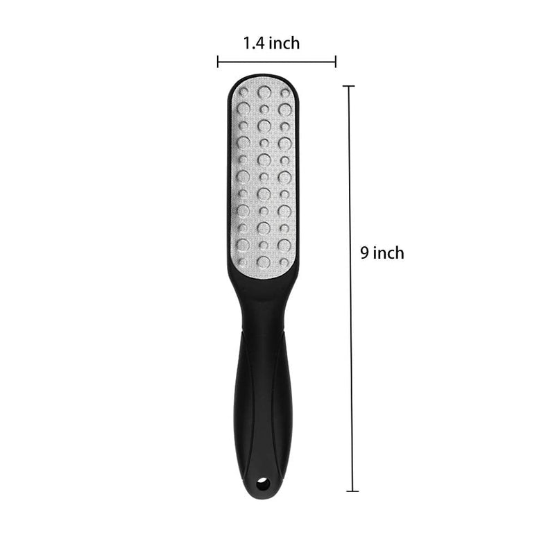 Kayer Foot File Scraper,304 Stainless Steel Pedicure Rasp,2 Modes Foot Scrubber,Callus Remover Suitable for Wet and Dry Feet (Black) - BeesActive Australia