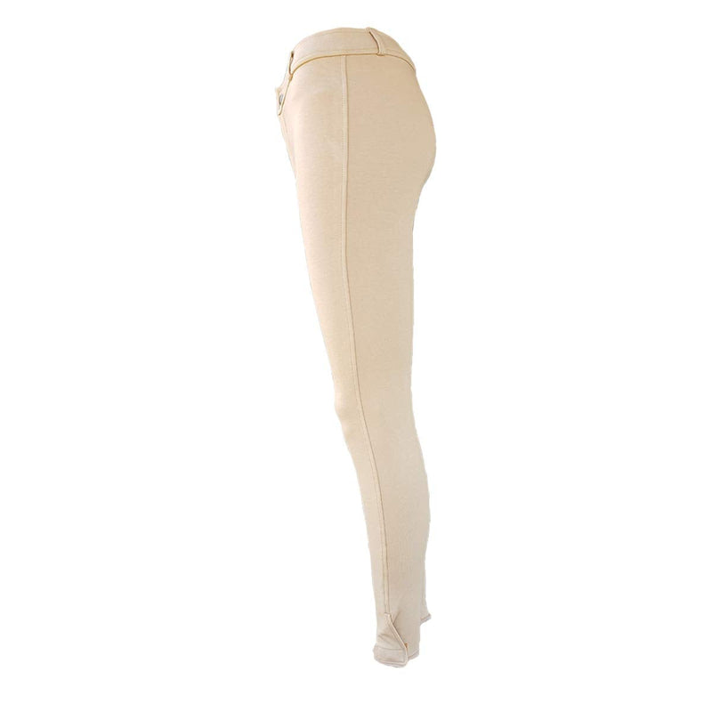One Stop Equine Shop Lyla Children's Low Rise Pull-On Breeches Tan 4 - BeesActive Australia
