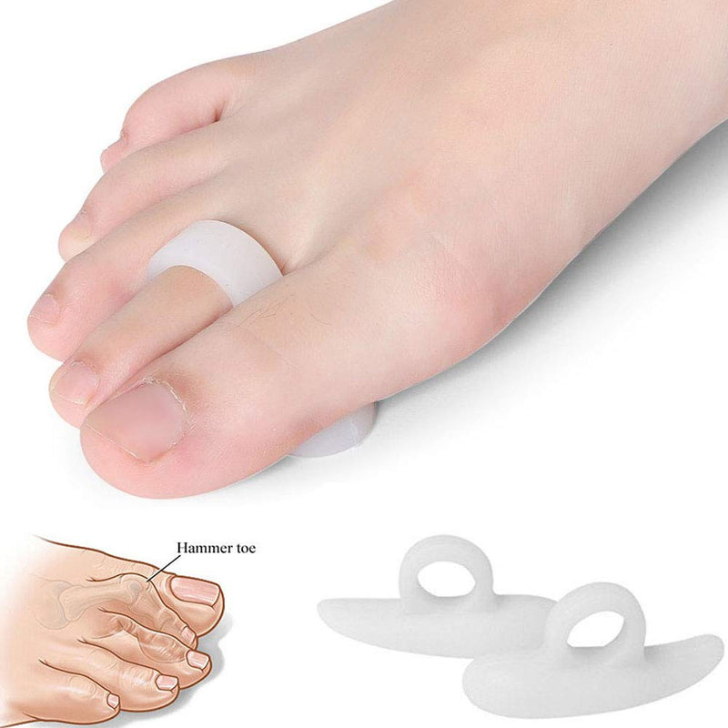 PEDIMEND™ Silicone Gel Hammer Toe Pads - Instantly Relieve Pressure on Bent Toes - Provide Relief from Painful Hammered, Claw Curling, Mallet or Hammertoes - For Men & Women - Foot Care (1PAIR - 2PCS) 1pair - 2pcs - BeesActive Australia