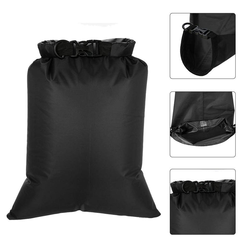 [AUSTRALIA] - Lixada Waterproof Dry Bags, 3/5 Pack Ultimate Dry Sack - 3L+5L+8L Lightweight, Roll Top Outdoor Dry Sacks for Kayaking Camping Hiking Traveling Boating Water Sports Black - 3pack 