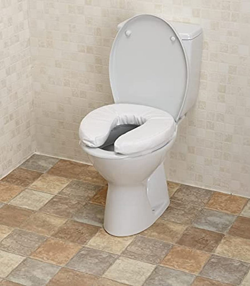 NRS Healthcare Soft Padded Raised Toilet / Commode Seat 50 mm (2 inch