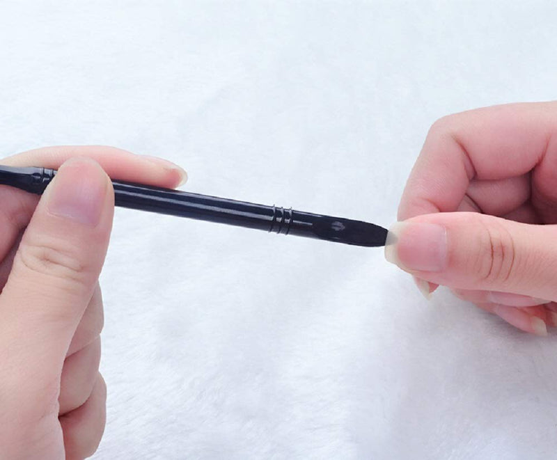 5PCS Nail Quartz Stone Scrub Pen Cuticle Remover Pusher Manicure Nail Care Tool Art Tool with 1pcs Nail Dust Brush Cleaner - BeesActive Australia