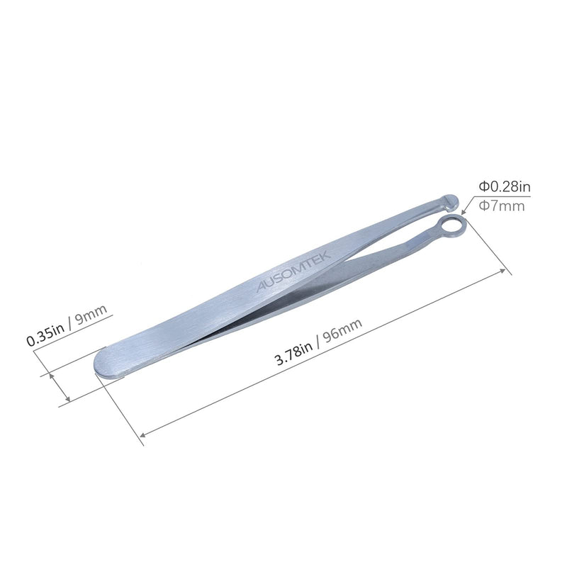 [Upgraded Version] AUSOMTEK Nose Hair Trimming Tweezers, Ear Hair Trimming Tweezers, Eyebrow Grooming Scissors, Eyelash Clipper, Stainless Steel Grooming Scissors, Safe Round-Headed, for Men and Women - BeesActive Australia