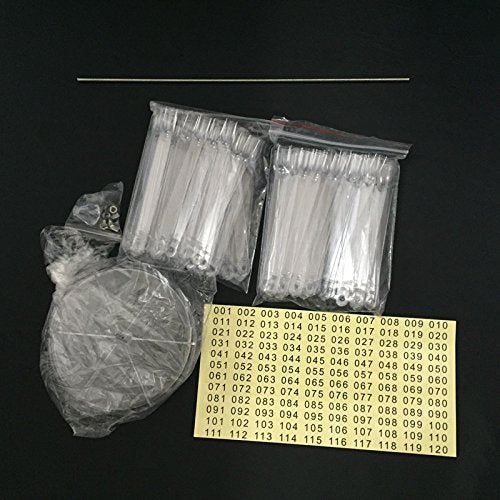 Yimart 120 Sticks Nail Art Color Chart Display Stand Spiral False Nails Display Shelf Practice Tools For Solon Nails Polish Gel Show (Clear) Clear - BeesActive Australia