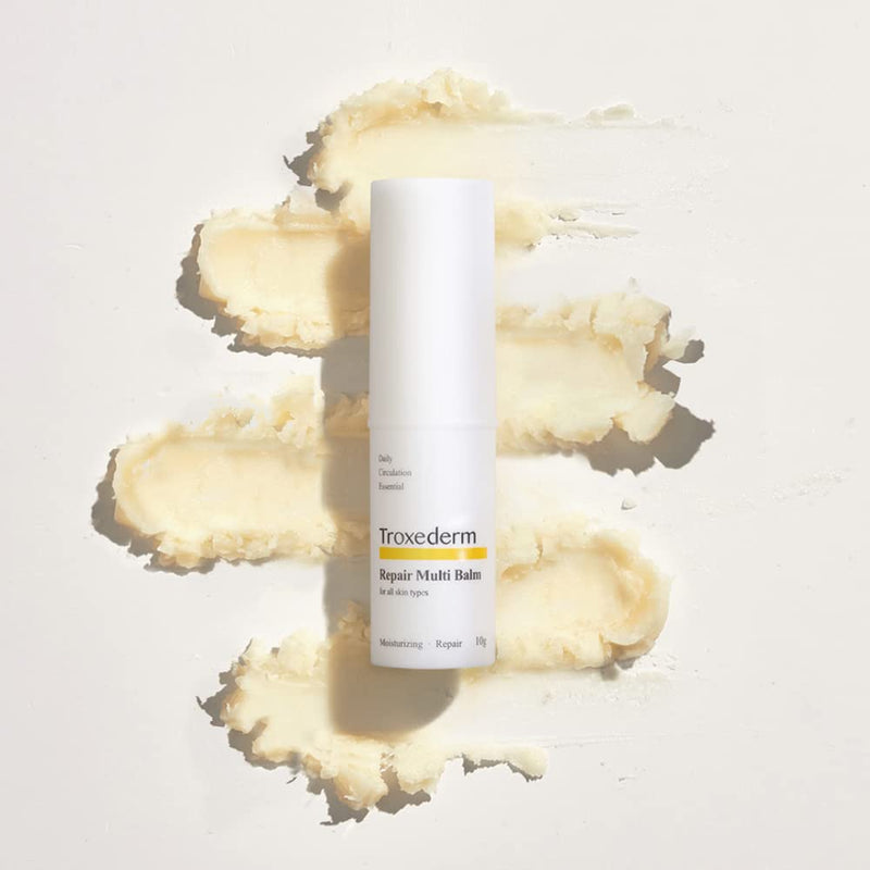 TROXEDERM Repair Multi Balm - Fine Line Care for Youthful Skin with a Natural Glow, Nourishing and Refreshing, Contains Shea Butter, Sunflower Seed Oil, Troxerutin, and Adenosine. 0.35oz (10g) - BeesActive Australia