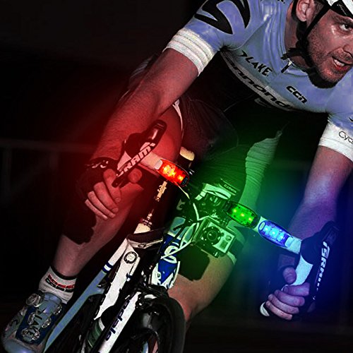 STURME LED Safety Light Strobe Lights for Daytime Running Walking Bicycle Bike Kids Child Woman Dog Pet Runner Best Flashing Warning Clip on Small Reflective Set Flash Walk Night High Visibility Blue Green Redx2 - BeesActive Australia