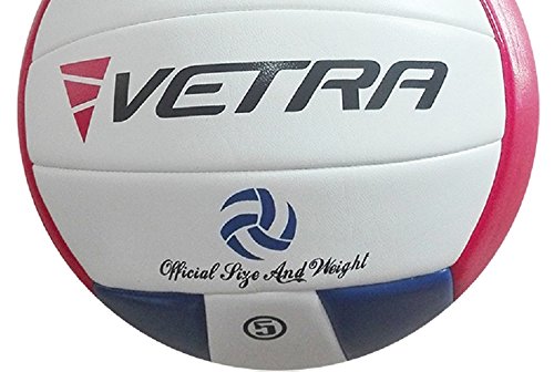 [AUSTRALIA] - VETRA Volleyball Soft Touch Volley Ball Official Size 5 Outdoor Indoor Beach Gym Game Ball New Blue/Red/White 