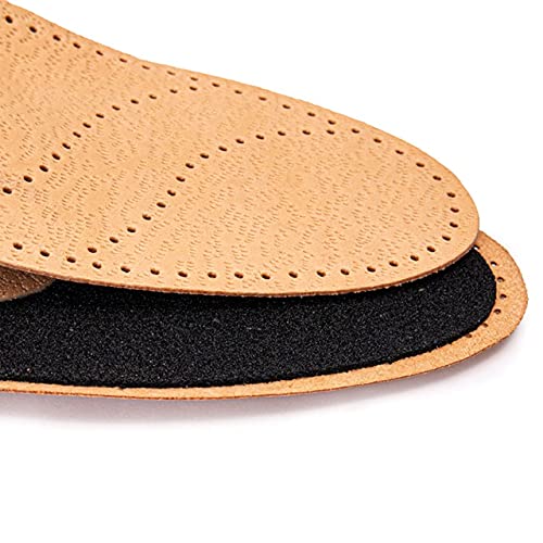 Leather Shoe Insoles with Orthotic Footbed I Insoles with Arch Support and Heel Cushion for Men and Women (UK 3 / 36 EU) 3 UK / 36 EU / 24 cm - BeesActive Australia